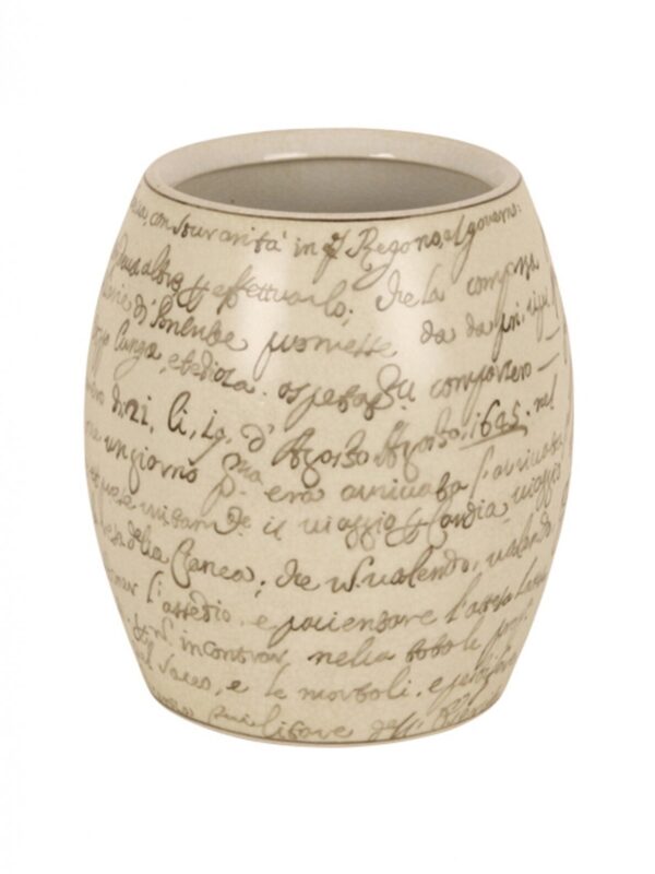Porcelianinė vaza LETTERS